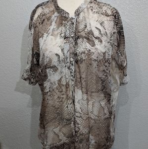 Sheer snake blouse